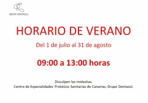 HORARIO DE VERANO